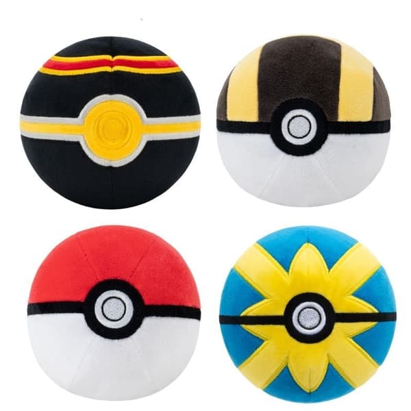 Pokémon Plysj 10 cm Pokéball Ass CDU - (PKW3554-3)