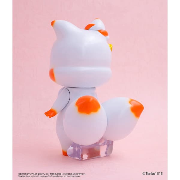 Little Fox With Two Tails Chibi Creature Tenko figure 15cm