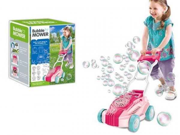 Madej Bubbles power mower b/o pink