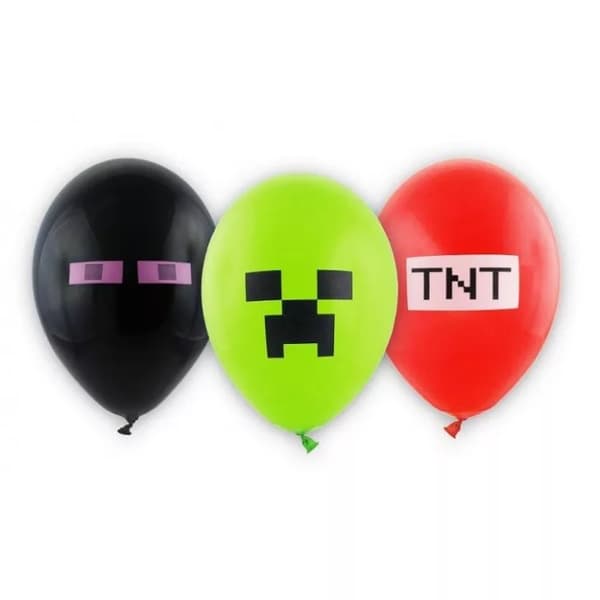 MINECRAFT Ballonger Balloons 12635 TNT 6-Pack 30cm