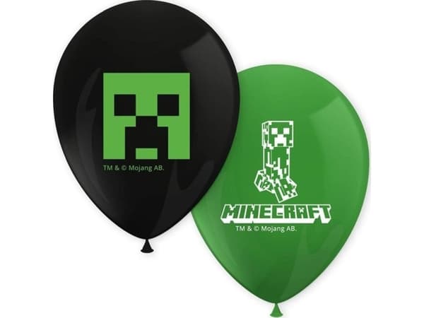 Balony Minecraft 8szt
