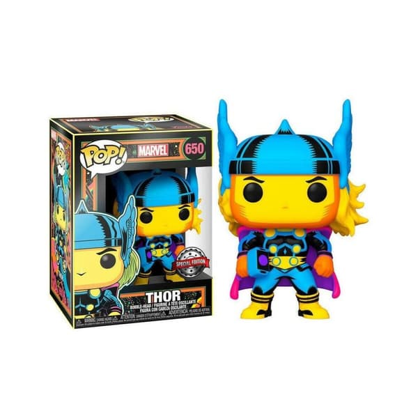 Action Figurer Funko POP! MARVEL BLACK LIGHT THOR