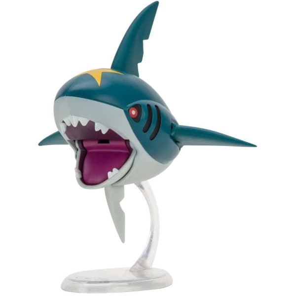Pokémon Sharpedo-figur med Deluxe 10 cm bas