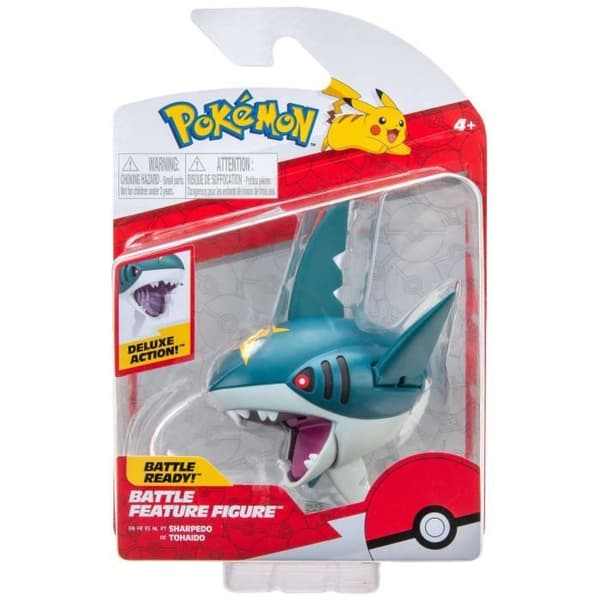 Pokémon Sharpedo-figur med Deluxe 10 cm bas
