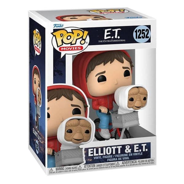 Figur E.T. - Elliot med E.T i cykelkorg - Pop 10 cm