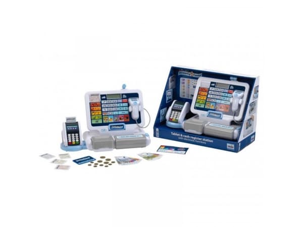 Tablet & checkout-station med elektroniska funktioner