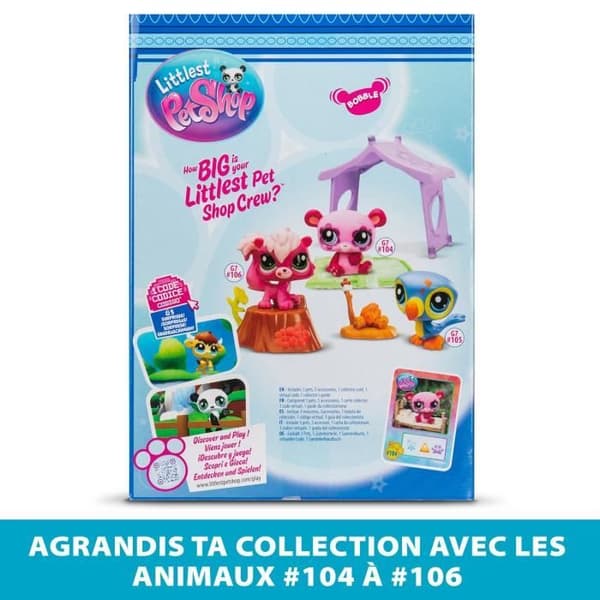 3 Pets Theme Pack - BANDAI - Littlest Pet Shop Camping - Djur och tillbehör