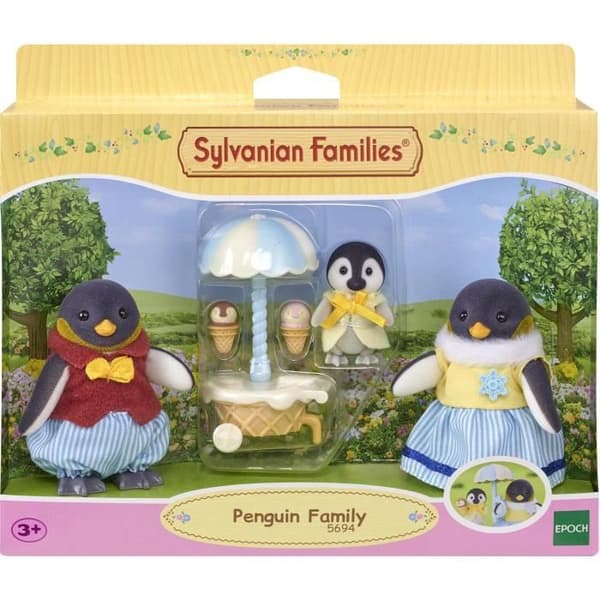 Docka - SYLVANIAN FAMILIES - Pingvinfamiljen - Vit - Flerfärgad - Modell 5694