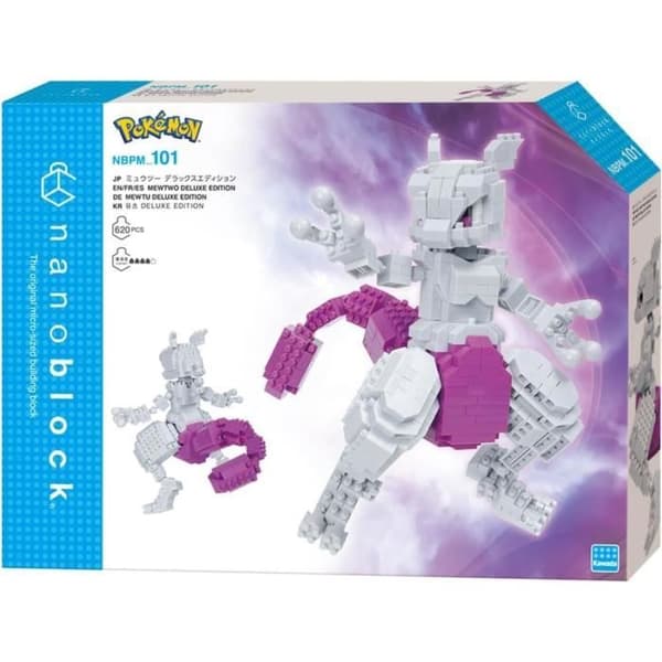 Figurine i tegelstenar - BANDAI - NANOBLOCK - Pokémon - Mewtwo