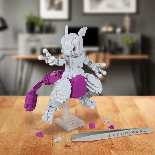Figurine i tegelstenar - BANDAI - NANOBLOCK - Pokémon - Mewtwo