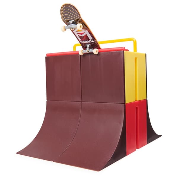 Tech Deck, Vert Wall 2.0, X-Connect Park Creator, Tilpasset og bygbart rampesæt med eksklusivt gribebræt, Børnelegetøj til drenge og piger fra 6 år