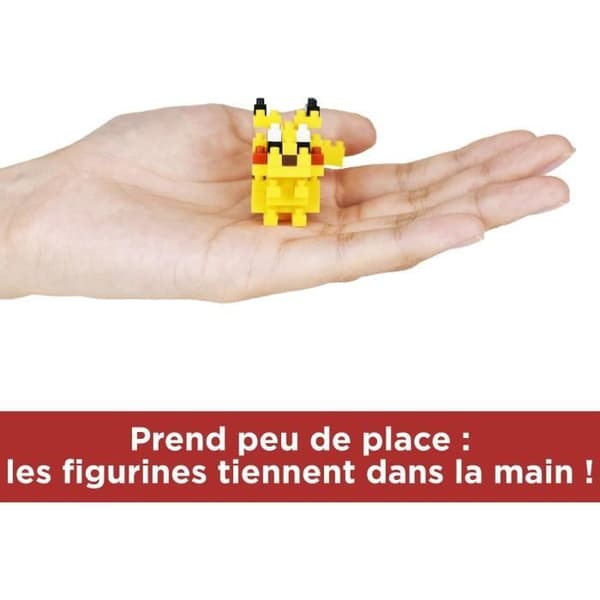Koffert med 6 figuriner i blokker - BANDAI - NANOBLOCK - Pokémon-pakke av type Elektrisk