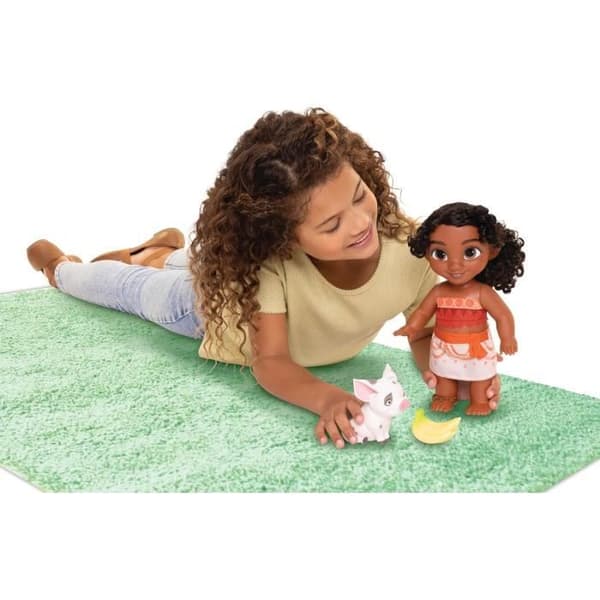 Figur Z figurina MOANA 2 Ung Karaktär med Pua - Hösten 2024 5L - Polybag - Disney