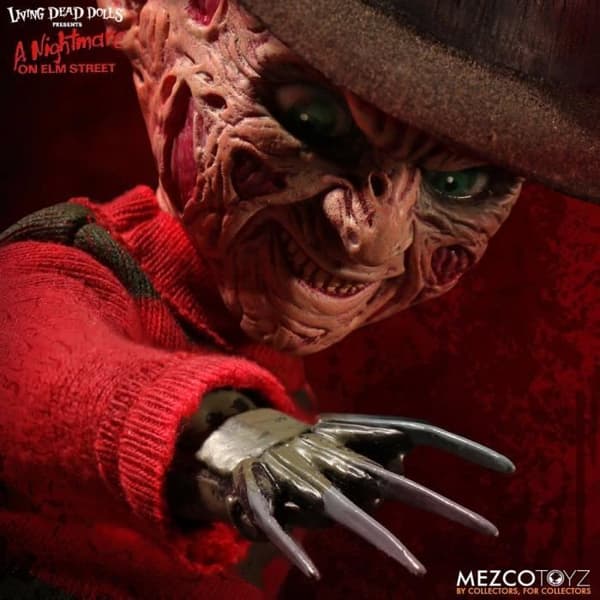 MEZCO TOYS - Freddy Nattens klor - Ljuddocka Freddy Krueger 25 cm