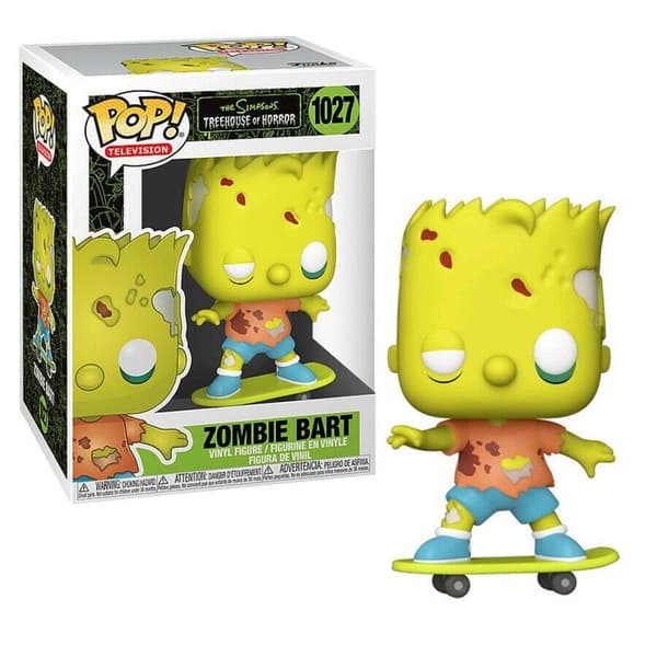 Simpsons Figur - Zombie Bart Pop 10cm - NO NAME - Flerfärgad - Blandad - Från 3 år - Pop!