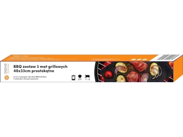 Tadar BBQ grillmatta 40 x 33 cm 3 delar