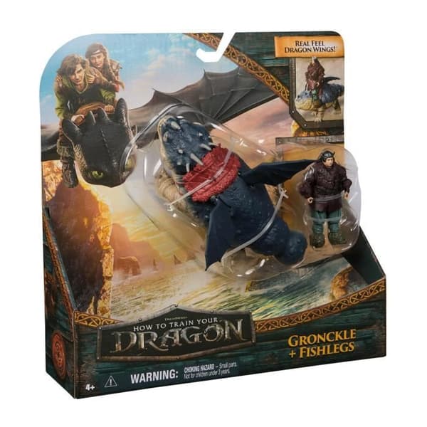 SPIN MASTER PAKET DRAGON OCH VIKING 25 CM GRONK Dragons Film