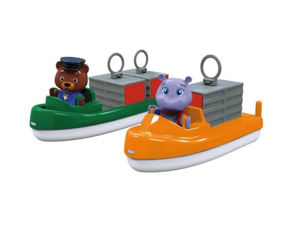 Aquaplay 2 containerskibe m/figurer (8700000271)
