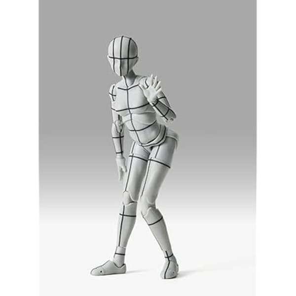 Actionfigur - TAMASHII NATIONS - Body Chan - Sportutgåvan - Metallram - Grå färg