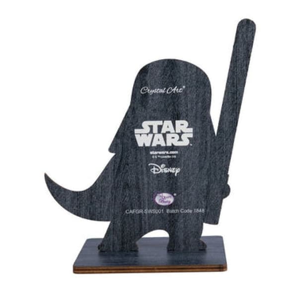 Figurinsats med diamant - CRYSTAL ART - Darth Vader - Färgade strass - Kreativ aktivitet - Från 6 år