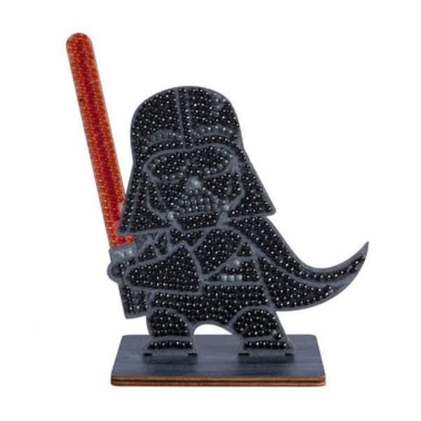 Figurinsats med diamant - CRYSTAL ART - Darth Vader - Färgade strass - Kreativ aktivitet - Från 6 år