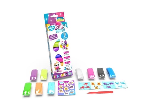 Lovin 9 Colors Shine Play Dough Set