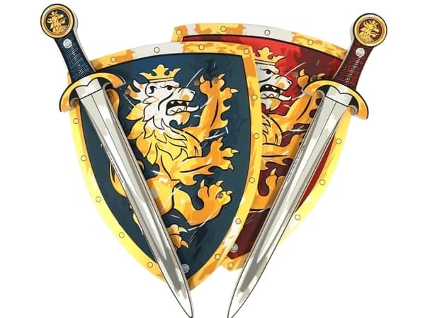 Noble Knight 2xSkum Sværd + 2xSkjold