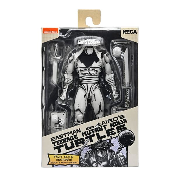 Ninja Turtles Teenage Mutant Foot Elite Assassin Black & White figure 18cm