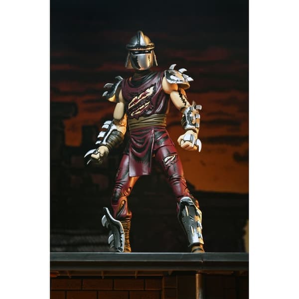 Ninja Turtles Teenage Mutant The Sheredder Battle Damaged figure 18cm