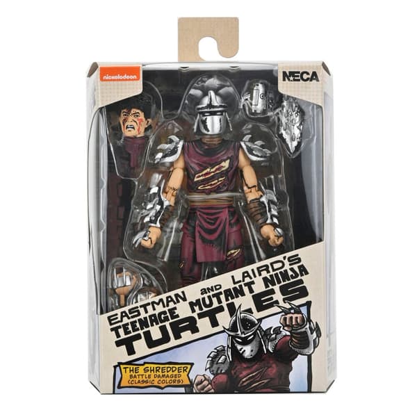 Ninja Turtles Teenage Mutant The Sheredder Battle Damaged figure 18cm