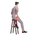 Miniatyrbilde 2 av 3: Crayon Shinchan Hiroshi Nohara figure 18cm