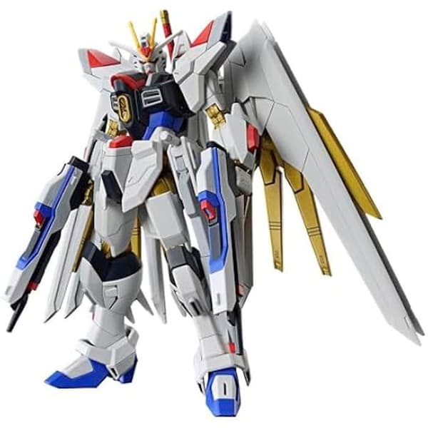 BANDAI SPIRITS HG Mobile Suit Gundam Seed Freedom Mighty Strike Freedom Gundam Skala 1/144 Plastmodell med färgkodning
