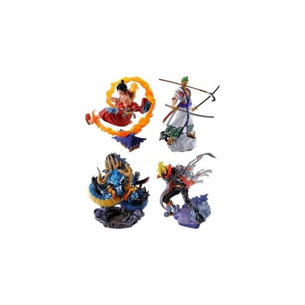 Megahouse - One Piece - Set figuriner Petitrama Logbox Re Birth Wano Kuni Vol.1 9 cm