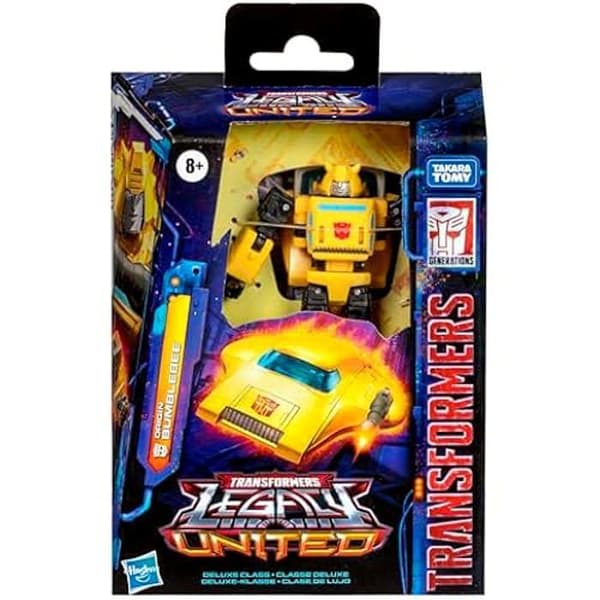 Figur - TRANSFORMERS - Ursprungs Bumblebee - 14 cm - Omvandling 2-i-1 - Inkluderade tillbehör