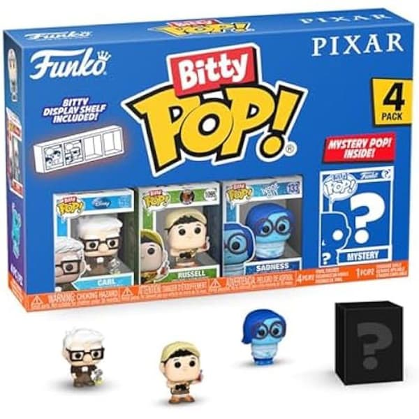 Figur - Funko - Bitty Pop! Pixar - UP 4PK - Carl, Russell (Dug Days), Dug - 2.2 Cm
