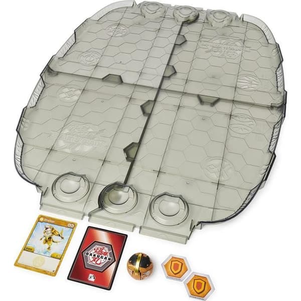 BAKUGAN - COMBAT ARENA BATTLE MATRIX SEASON 3 - 6060362 - Exklusiv Golden Sharktar Deluxe spelbräda med Bakugan kulor och kort