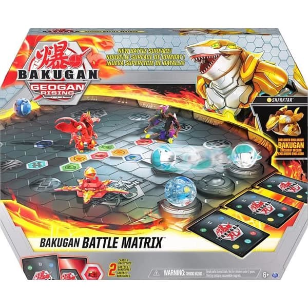 BAKUGAN - COMBAT ARENA BATTLE MATRIX SEASON 3 - 6060362 - Exklusiv Golden Sharktar Deluxe spelbräda med Bakugan kulor och kort