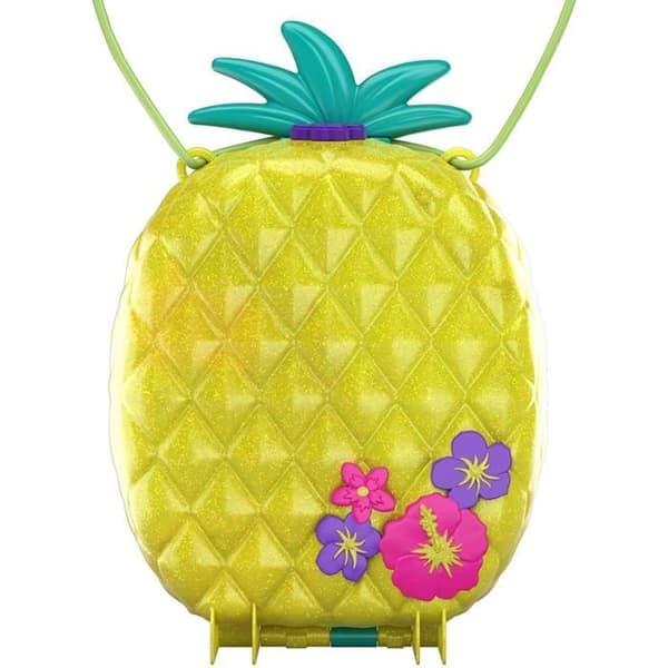 Polly Pocket - Safari Pineapple Surprise Bag - Miniatyrfigurer - Gul - från 4 år och uppåt