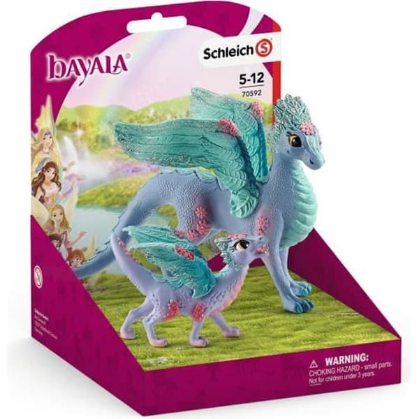 Drakfigur med blommor och dess lilla - SCHLEICH - Bayala - Flerfärgad - För barn från 3 år och uppåt