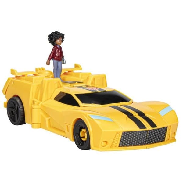 Transformers EarthSpark Spin Changer Bumblebee och Mo Malto Figur - HASBRO - Blå - Blandad - Från 6 år