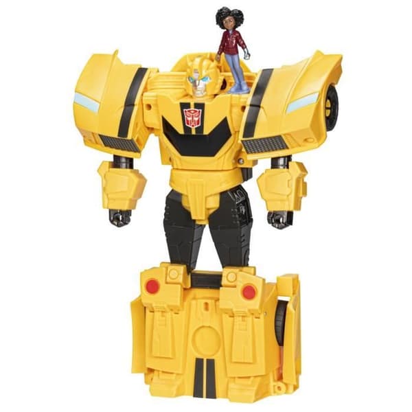 Transformers EarthSpark Spin Changer Bumblebee och Mo Malto Figur - HASBRO - Blå - Blandad - Från 6 år