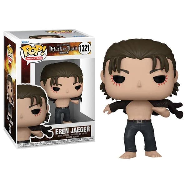 Funko Pop! Animation: Attack on Titan Final Season - Eren Jaeger - Flerfärgad - Grå - Vuxen - Pop!