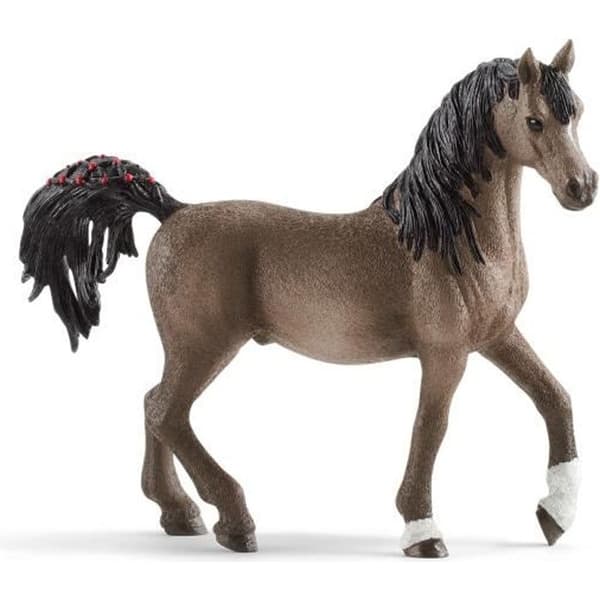 Arabisk hingstfigur - SCHLEICH - Horse Club - Brun och svart - Hög och upphöjd svans