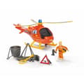 Miniatyrbild 3 av 4: FIREMAN SAM, WALLABY HELIKOPTER MED TOM FIGURINE - MED LJUD