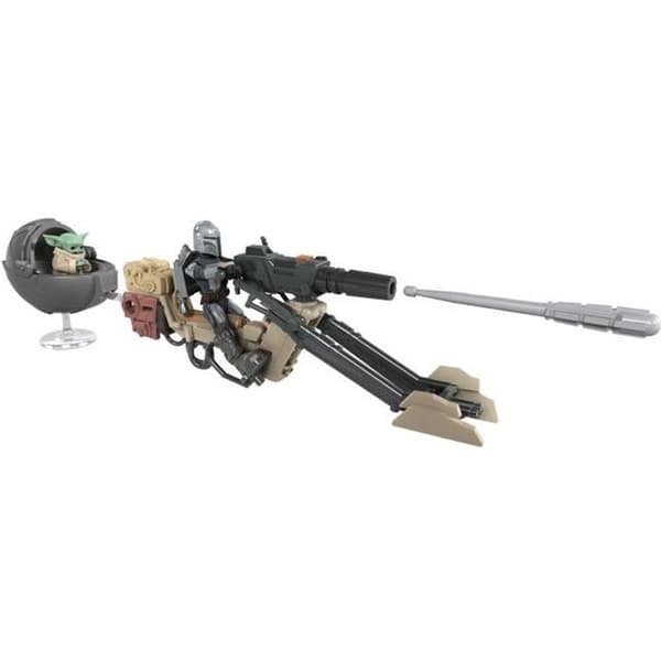 Star Wars Mission Fleet - The Mandalorian The Child Battle for the Bounty - Vehicle och 2 6 cm figurer