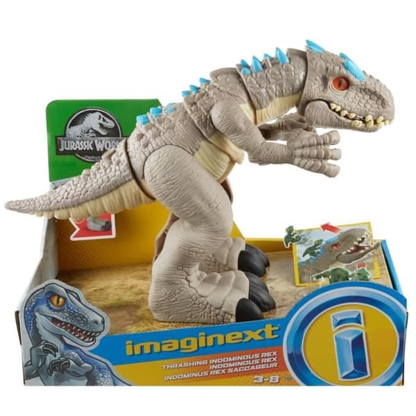 Fisher-Price Imaginext Indominus Rex Figur - Jurassic World - Grå