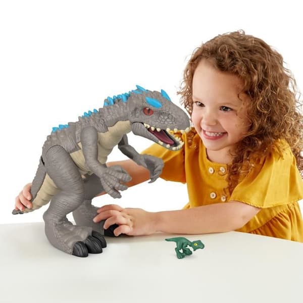 Fisher-Price Imaginext Indominus Rex Figur - Jurassic World - Grå