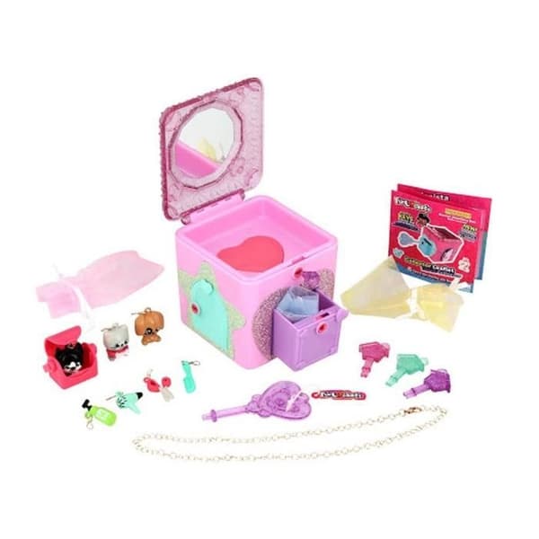 Funlockets Secret Box - Rosa - Enhörning och vänner, Mode eller Djur - För barn från 4 år och uppåt
