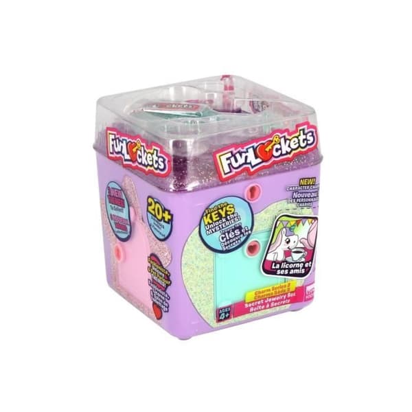 Funlockets Secret Box - Rosa - Enhörning och vänner, Mode eller Djur - För barn från 4 år och uppåt