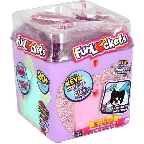 Funlockets Secret Box - Rosa - Enhörning och vänner, Mode eller Djur - För barn från 4 år och uppåt